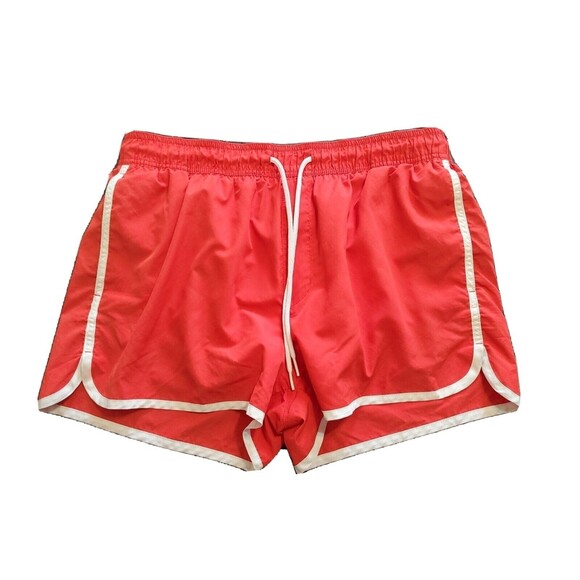 Womens Running Shorts Large Pull On Drawstring Red Lined Activewear H&M - Picture 1 of 8